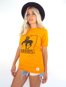 Vintage 70s Gold and Black Beach Boys Tee – Total Recall Vintage