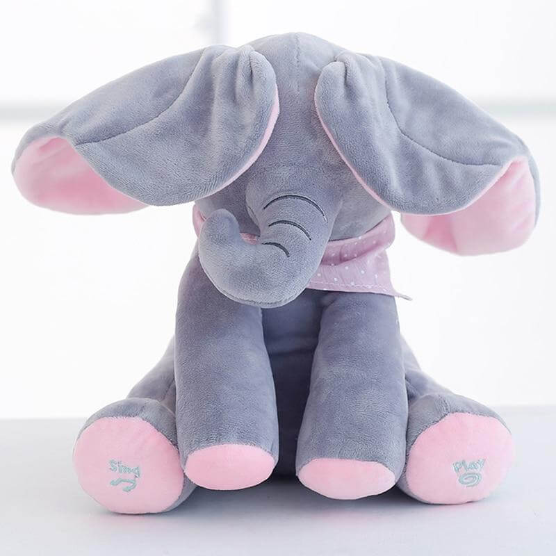 plush peek a boo elephant