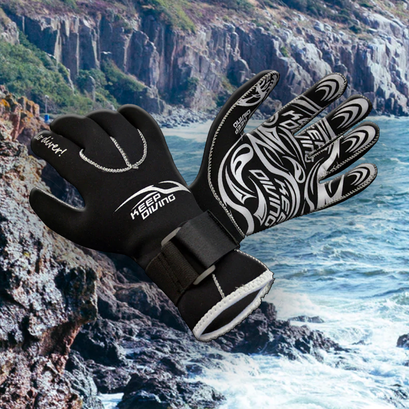 KEEP DIVING Neoprene 3MM Scuba Diving Gloves - Extra Protective Swimwear