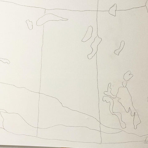 Sketch of Canada map