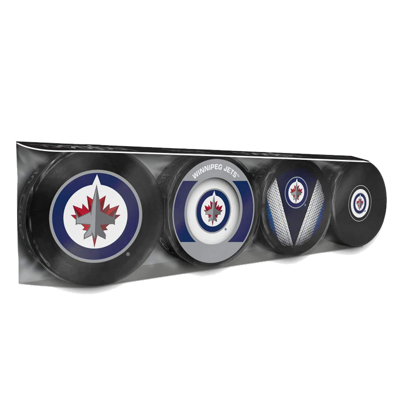 Winnipeg Jets Inglasco Nhl Logo Hockey Puck 4 Pack