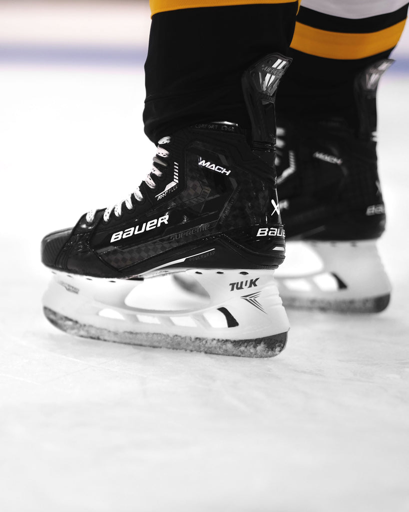 Bauer Supreme Mach Sr. Ice Hockey Skates W/Pulse Steel - BEHIND THE MASK
