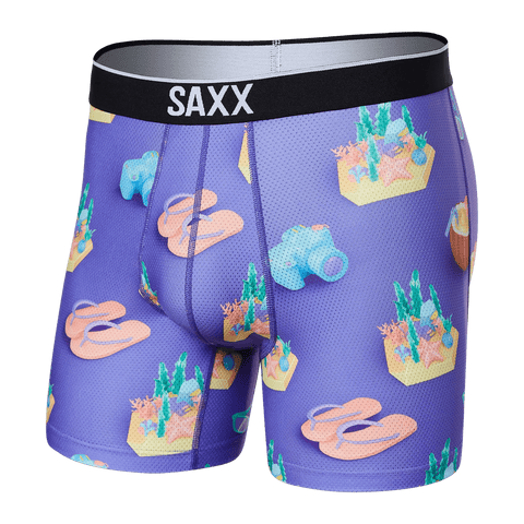 SAXX UNDERWEAR Vibe Super Soft Boxer Brief (Park Wanderlust/Multi