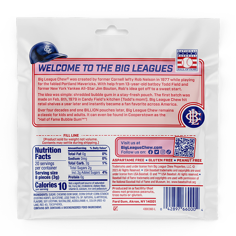 Big League Chew Original Bubble Gum