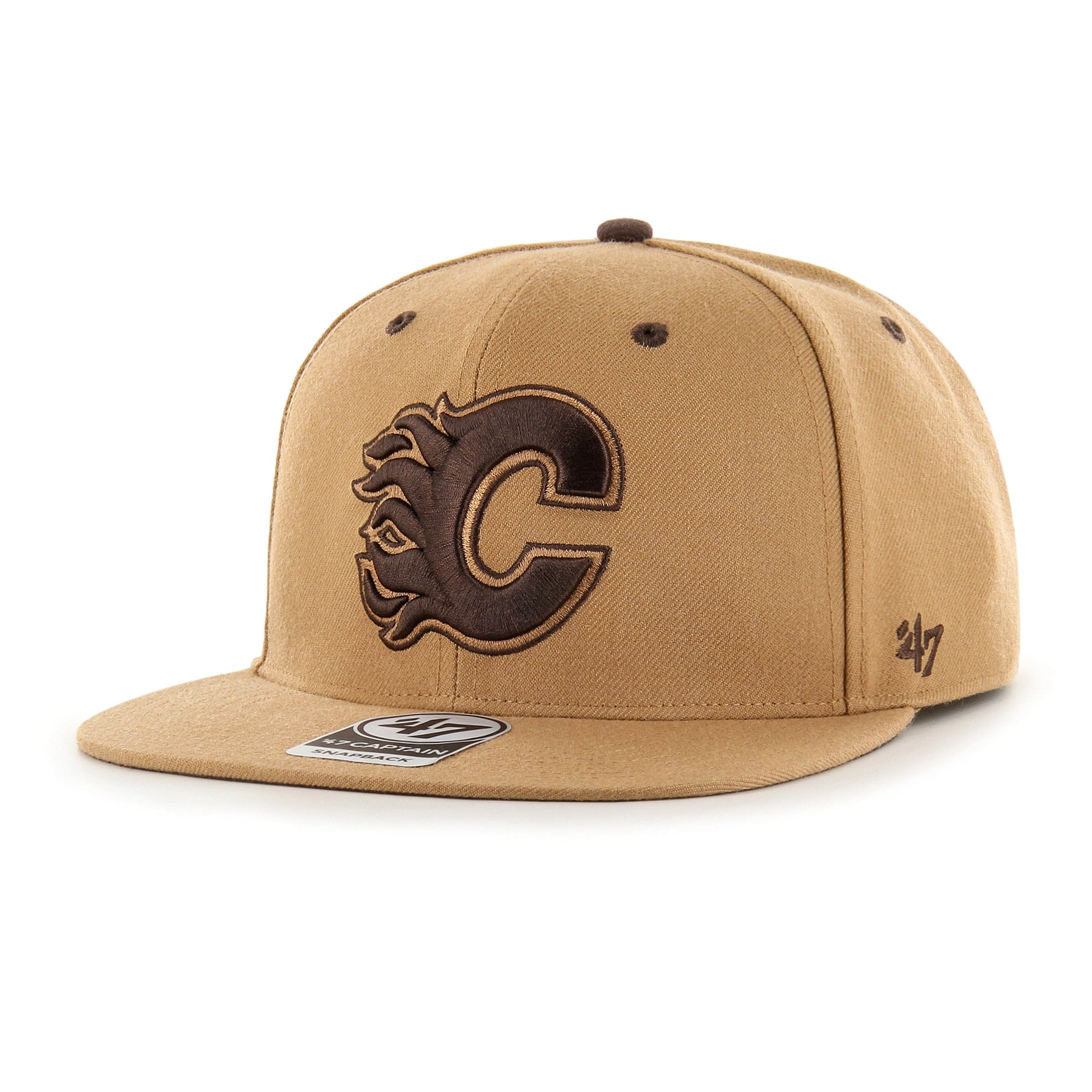 Calgary Flames 47 Brand NHL Toffee Captain Hat Tan