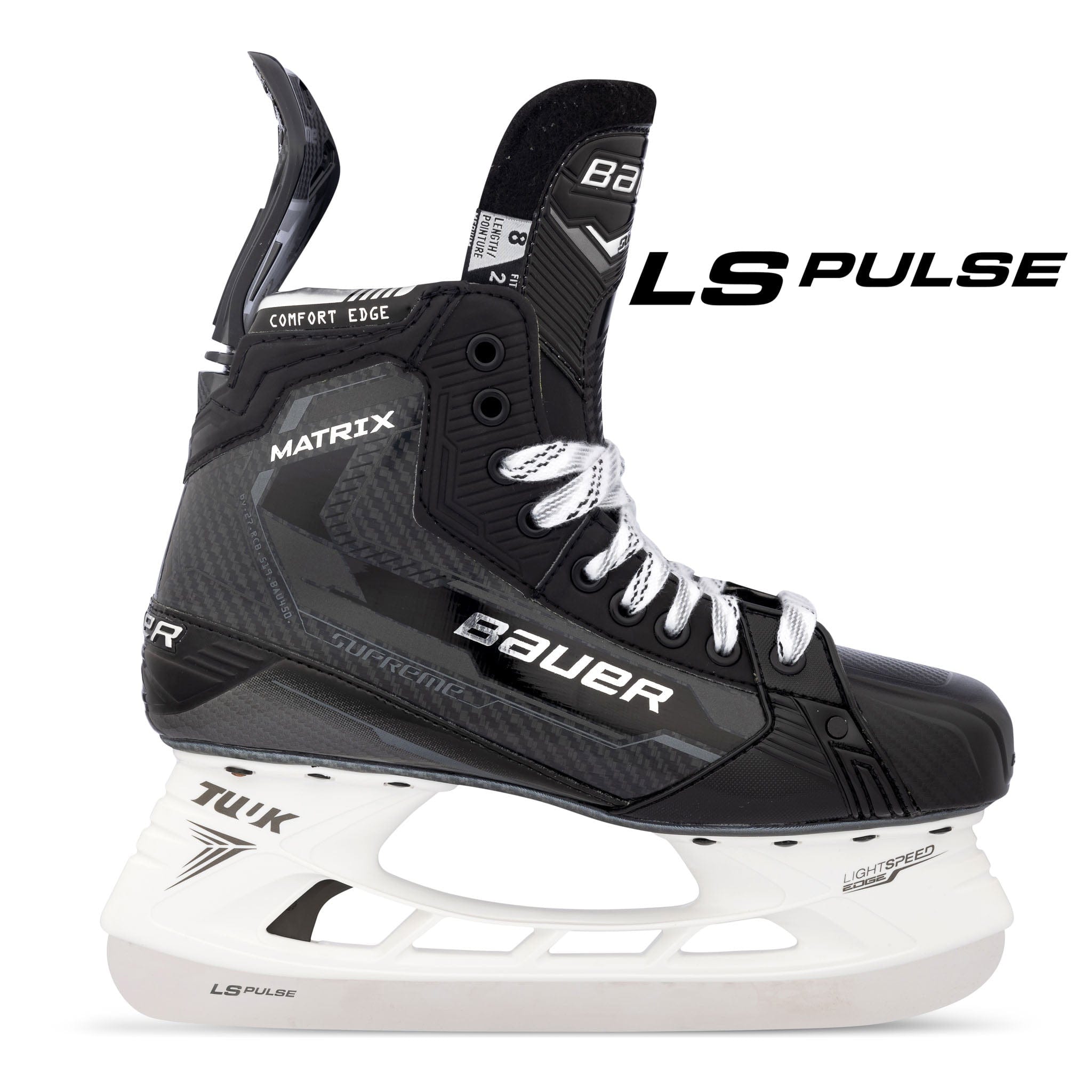 Bauer Supreme Matrix Intermediate Hockey Skates (2022) w/ Pulse Steel