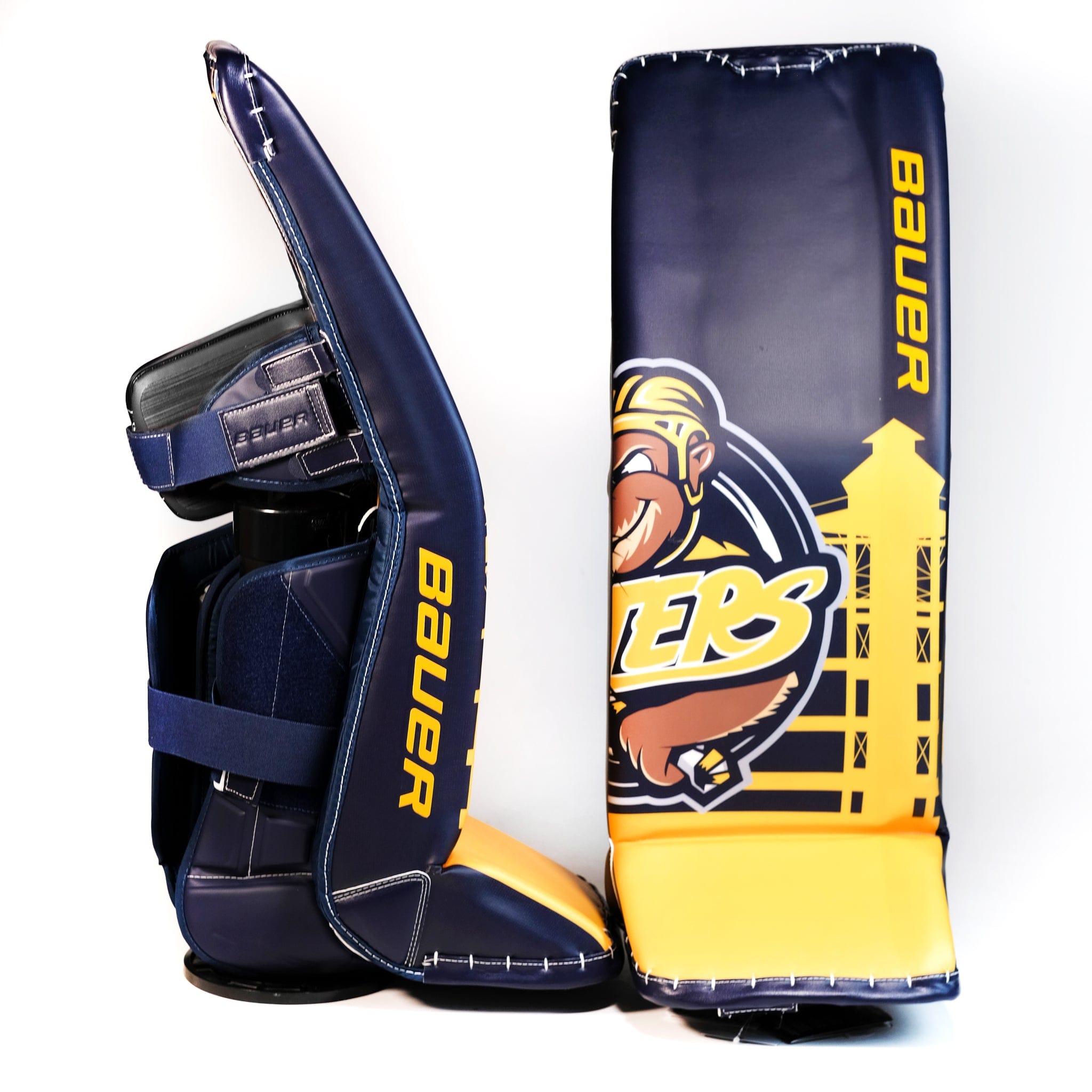 Bauer Supreme Pro Custom Senior Goalie Leg Pads - Nolan Lalonde