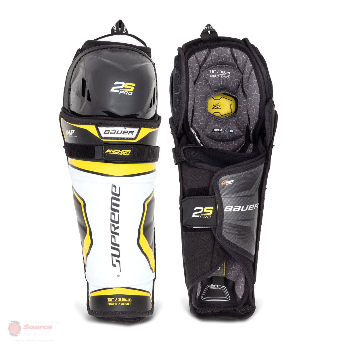 Bauer Supreme 2S Pro Junior Hockey Shin Guards