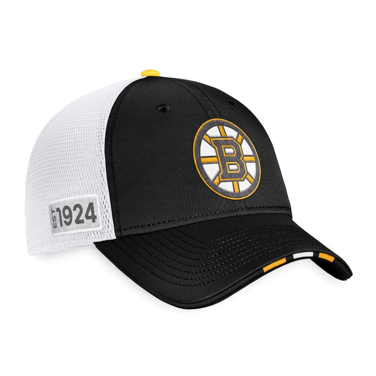 Boston Bruins Fanatics Authentic Pro Draft Structured Trucker Hat