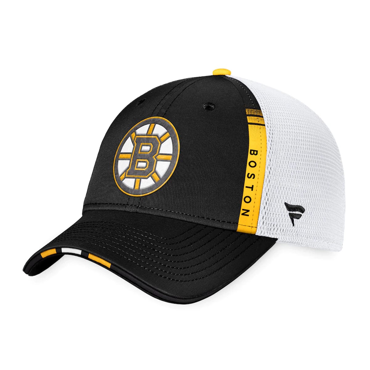 Boston Bruins Fanatics Authentic Pro Draft Structured Trucker Hat