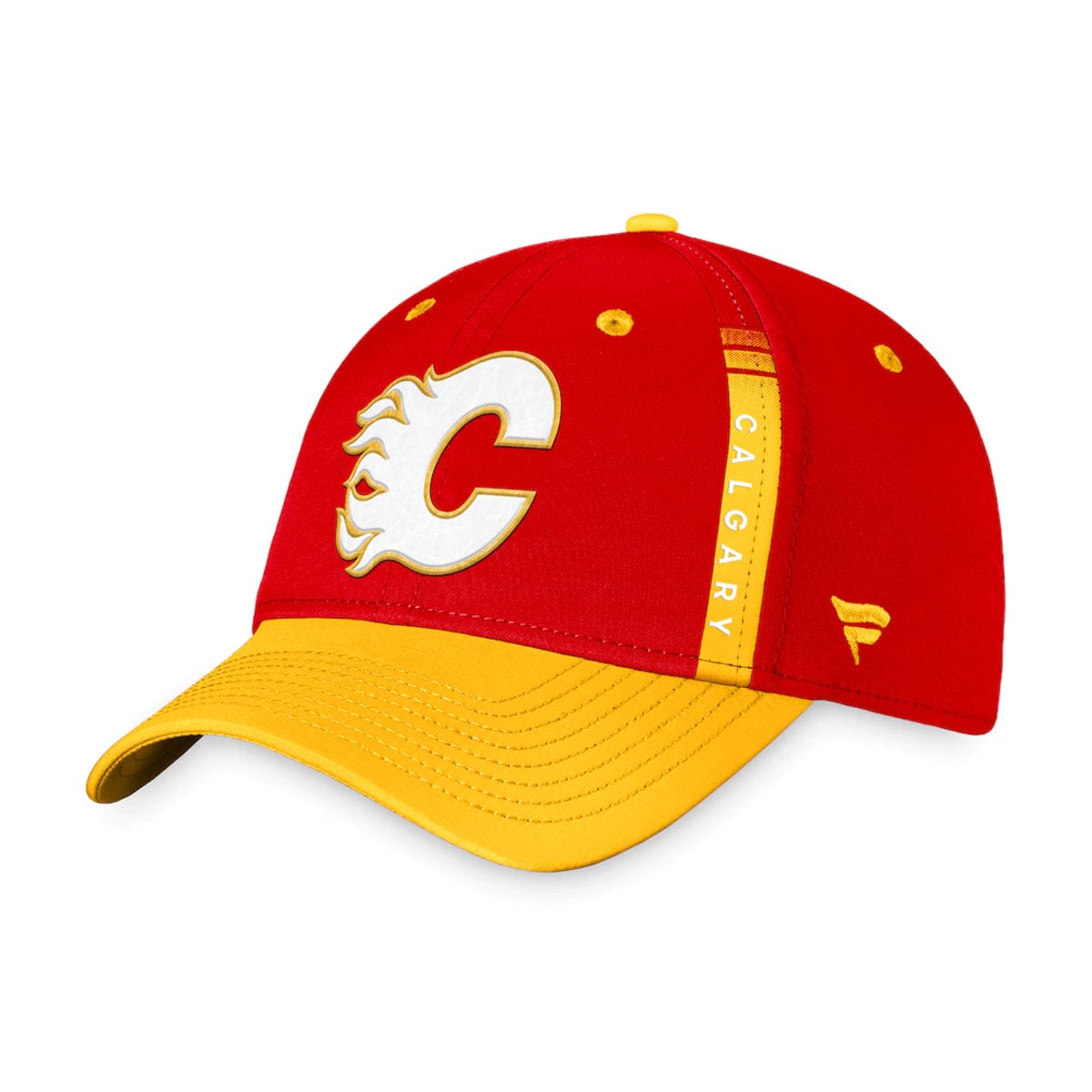 Calgary Flames Fanatics Authentic Pro Draft Flexfit Hat