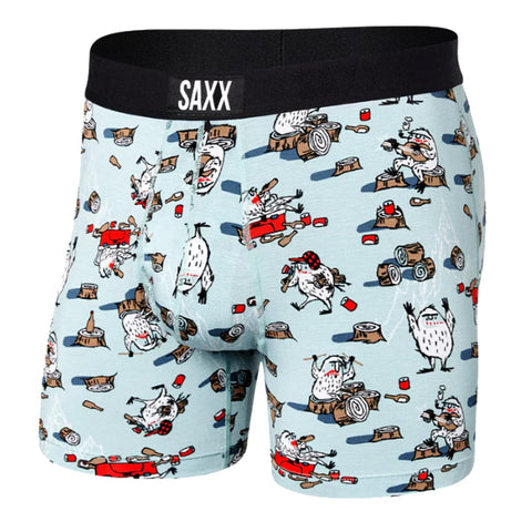 Saxx Vibe Boxers - Grey Pop Stripe