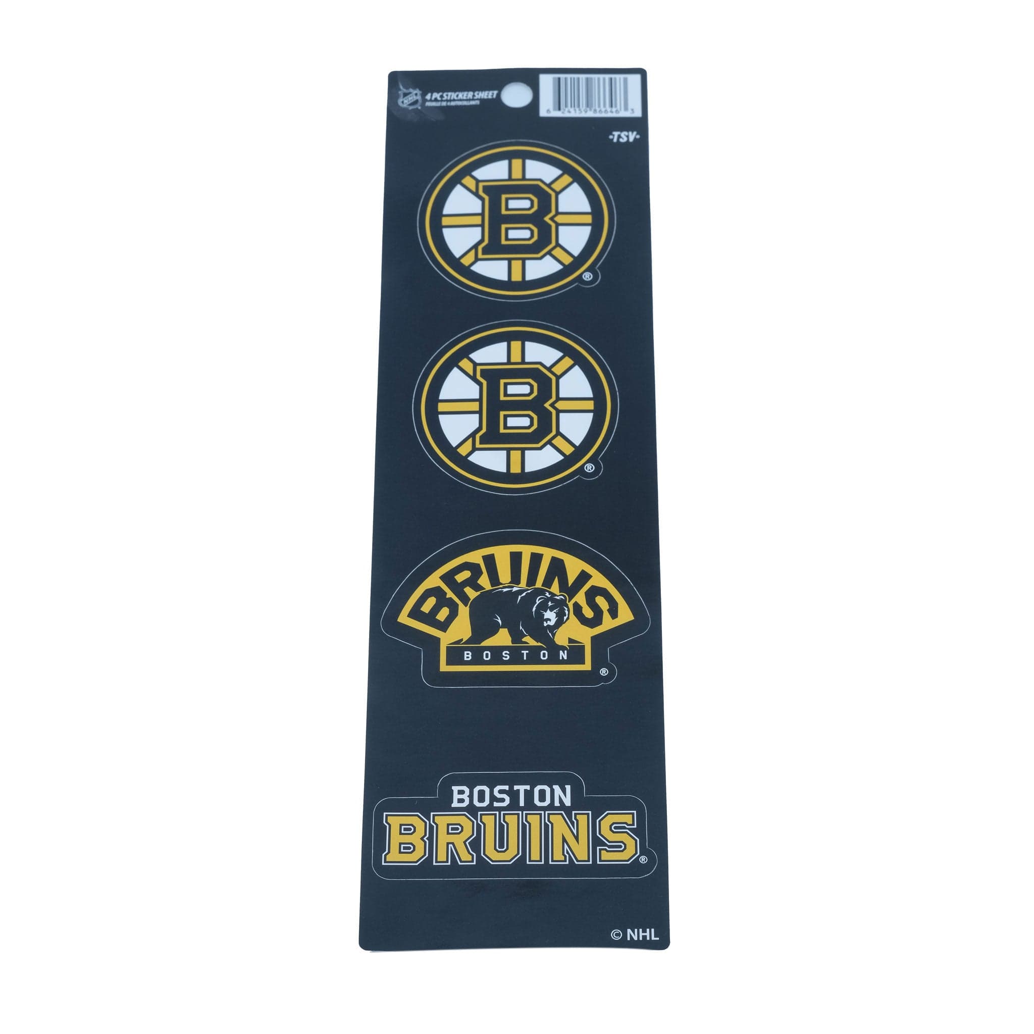 Boston Bruins Sports Vault NHL Sticker Set (4 Piece)