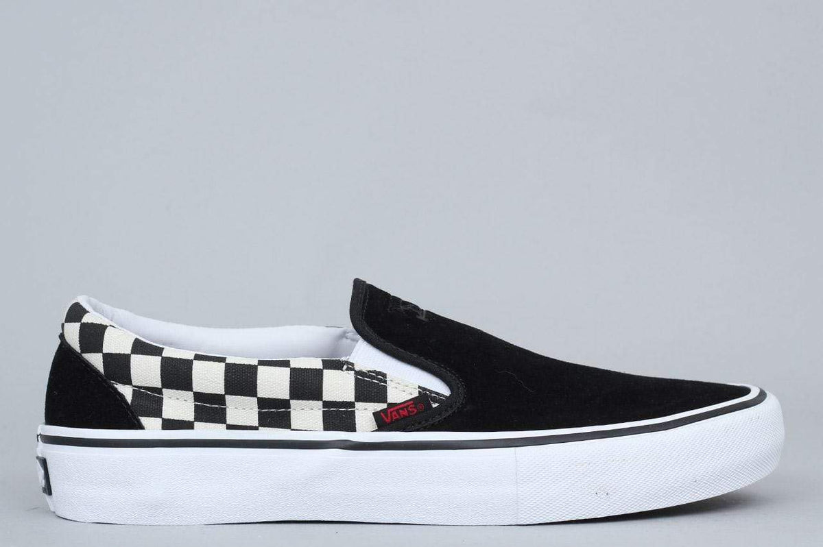 vans slip on pro checkerboard thrasher