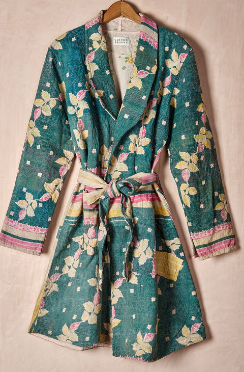 Cotton Kantha Dressing Gown