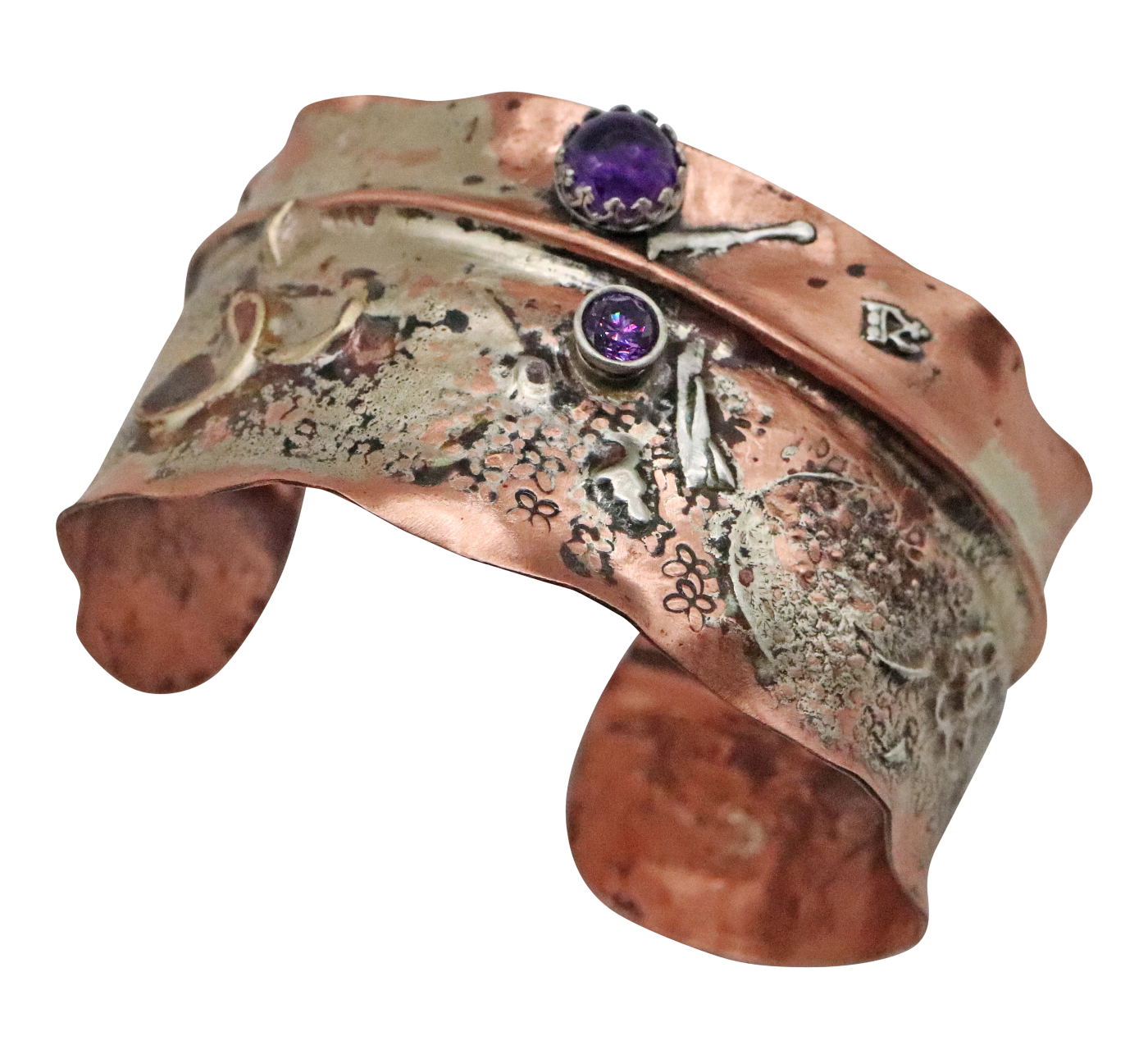 amethyst cuff bracelet