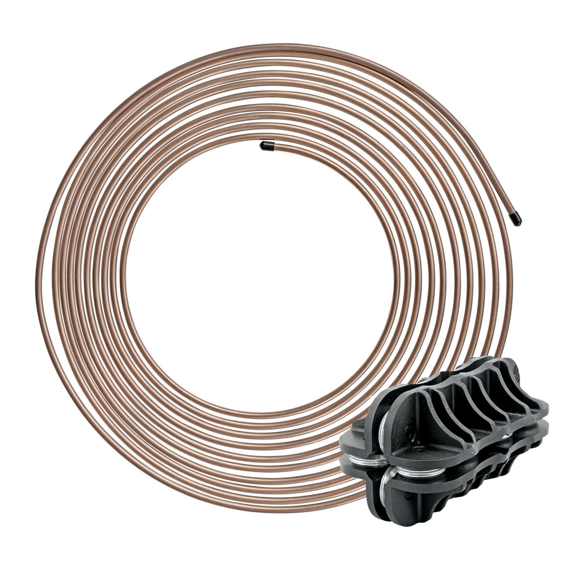 3/16" x 25' | Copper Nickel Coil & Handheld Tubing Straightener - 4LifetimeLines product image