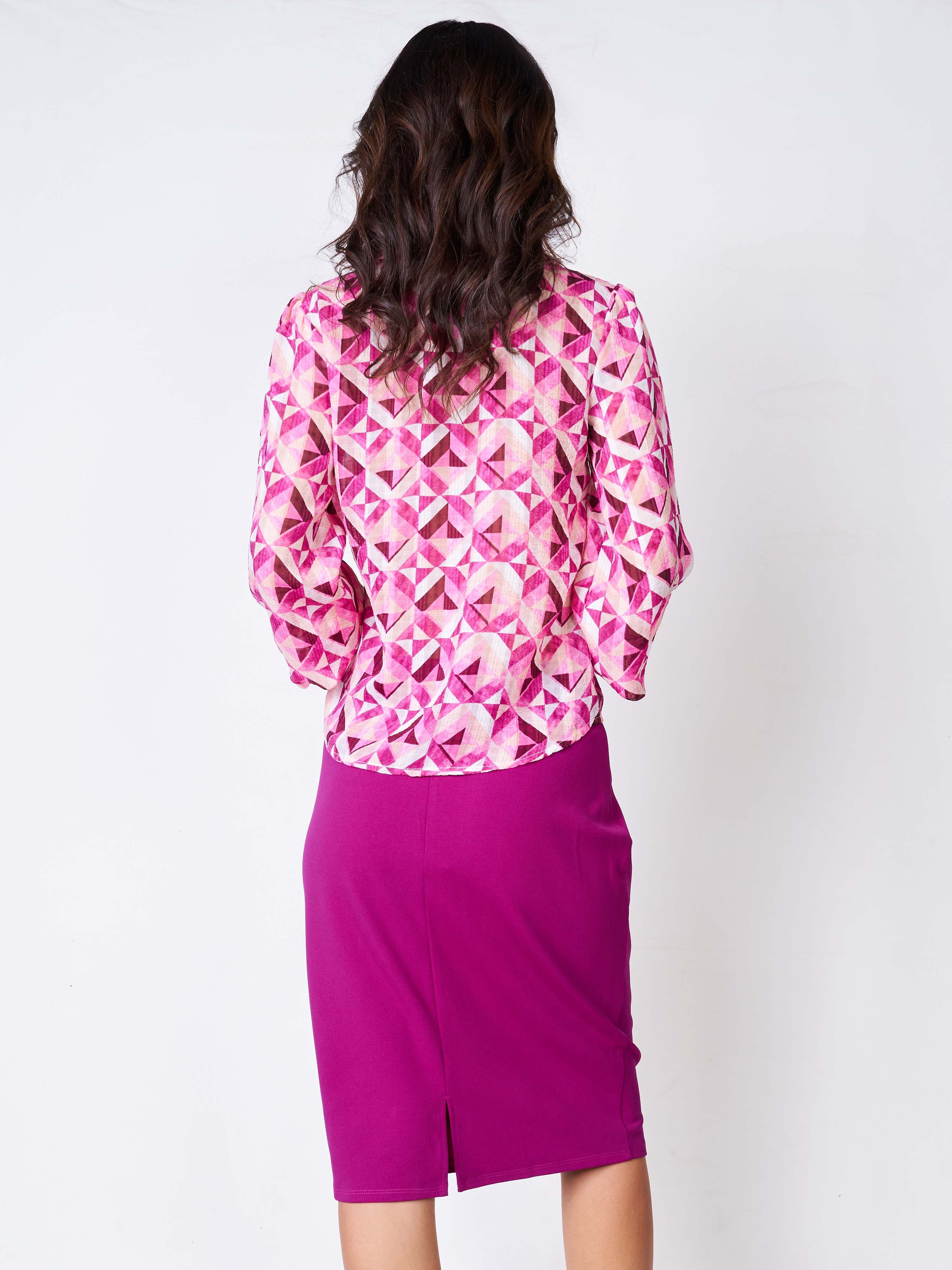 Tight midi skirt - purple – Avirate Sri Lanka