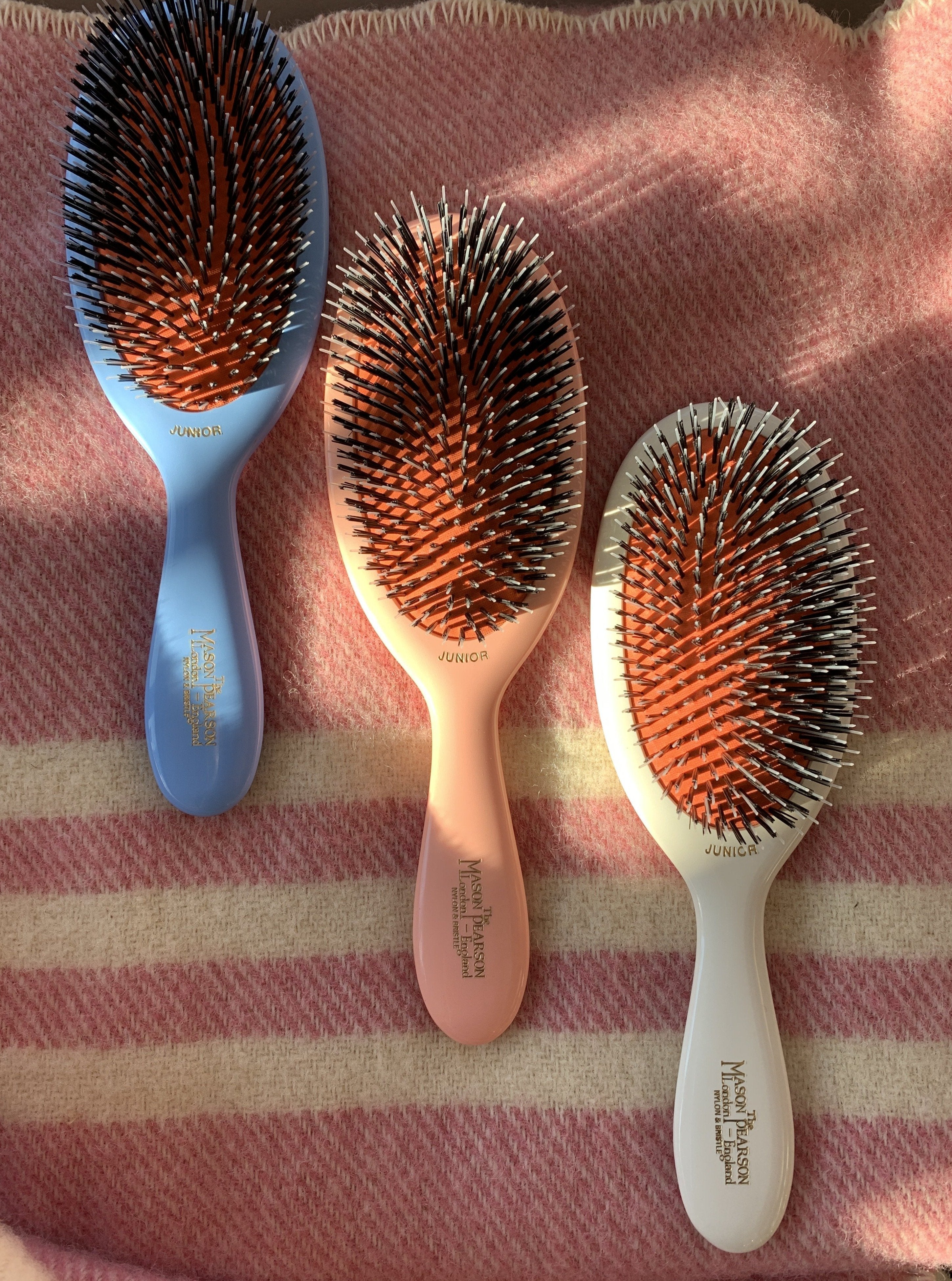 Baby Blue Boar Bristle & Nylon Mix Mason Pearson Hair Brush