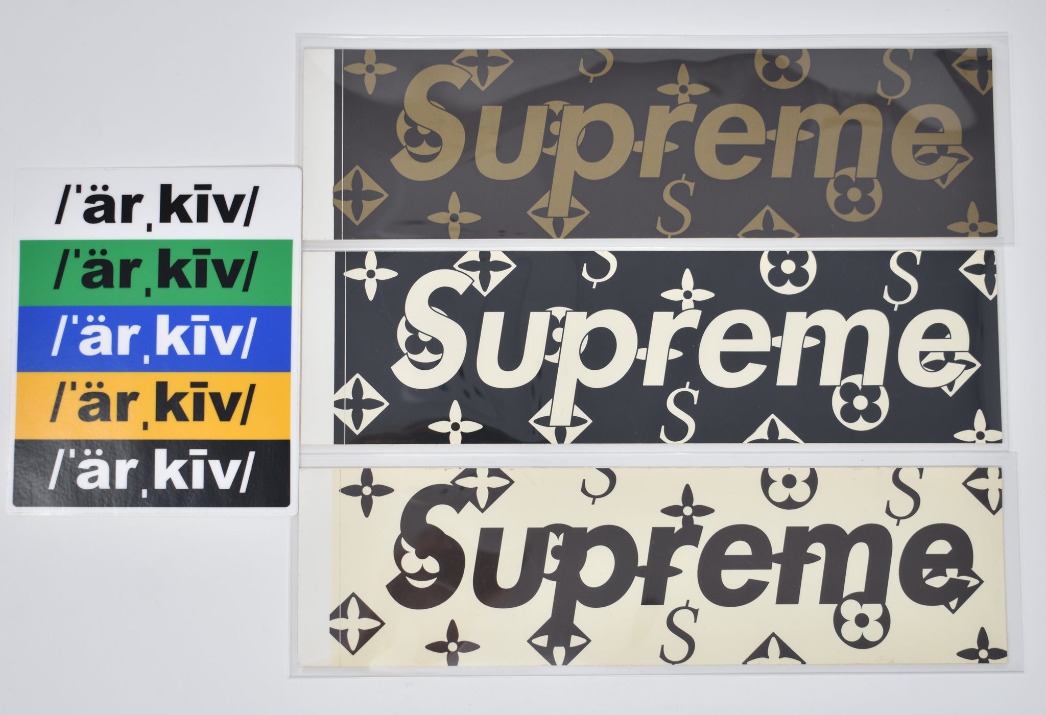 Supreme X Louis Vuitton Box Logo Sticker | Supreme and Everybody