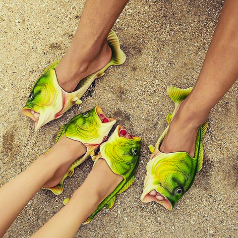 fish sliders shoes