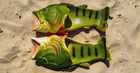 Coddies Fish Flops, summer flip flops, fish shoes, fish slippers, sun, fun