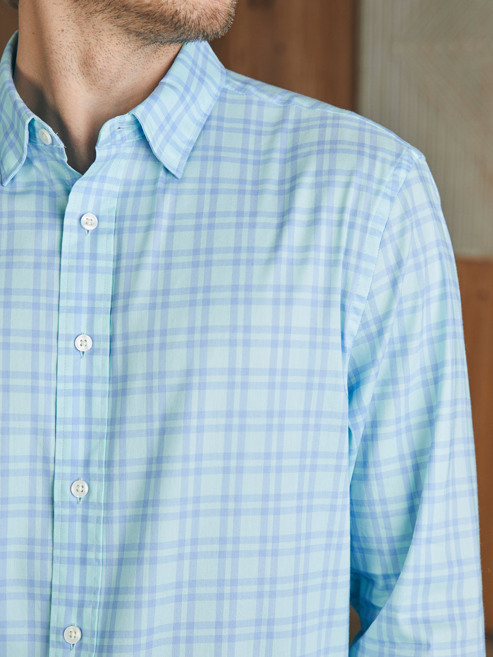 Faherty Movement Shirt in Destin Shores Plaid