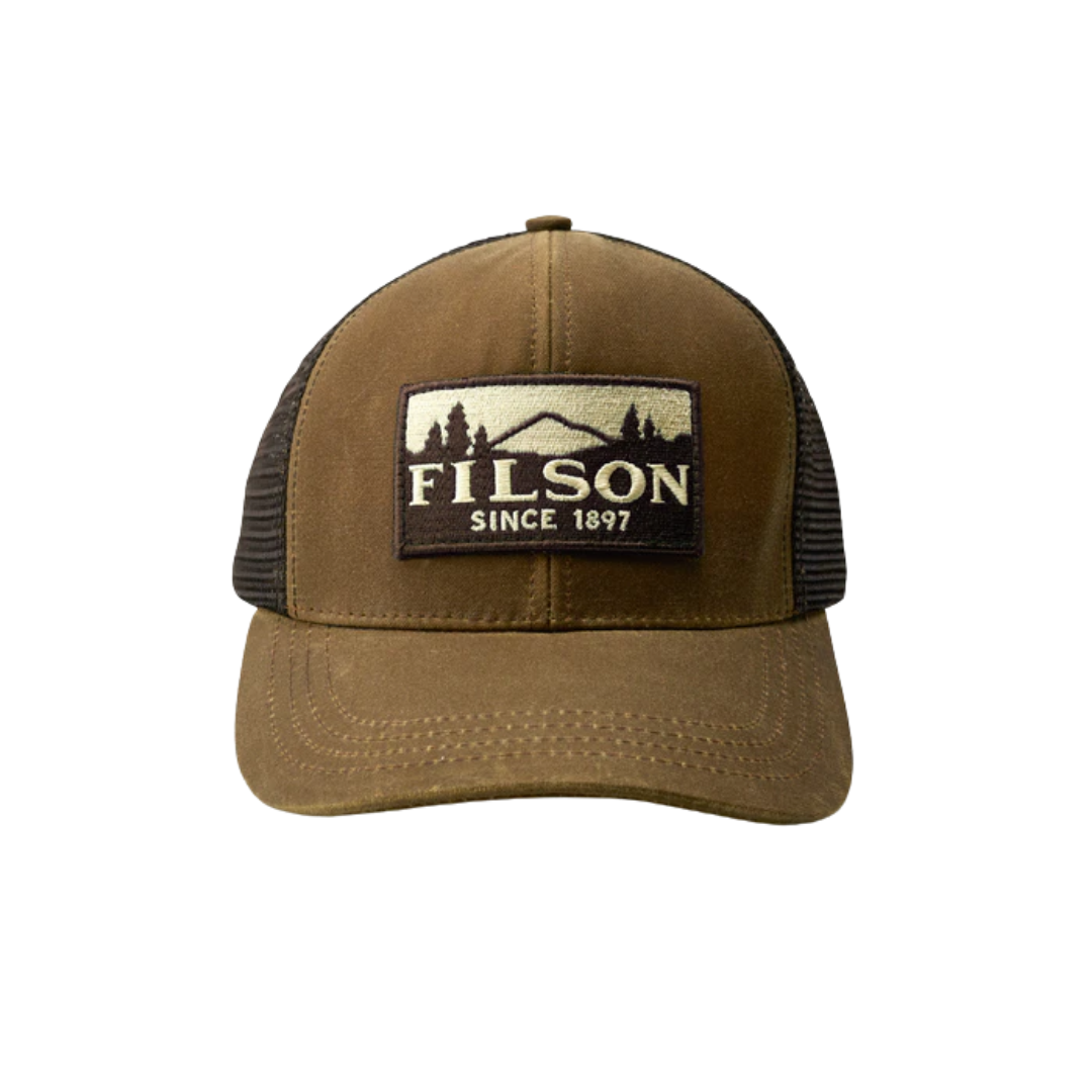 Filson Logger Mesh Cap in Dark Tan