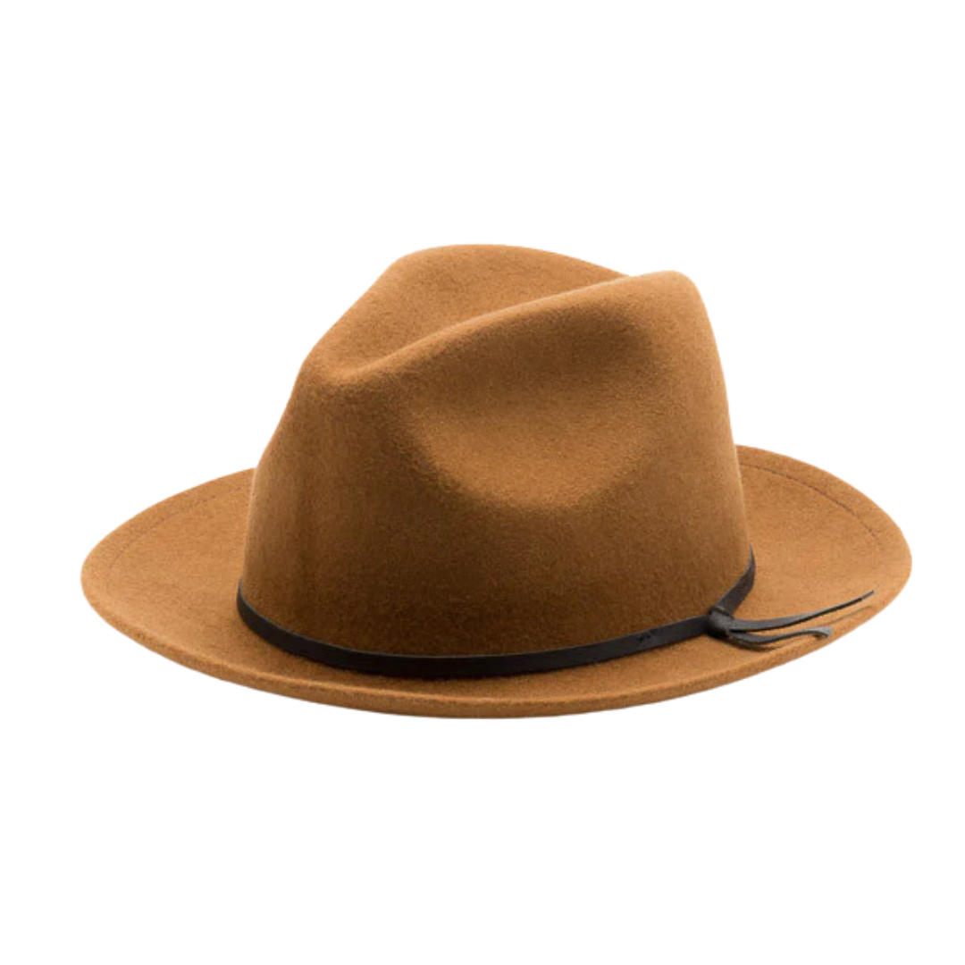 Yellow 108 Luke Fedora in Caramel