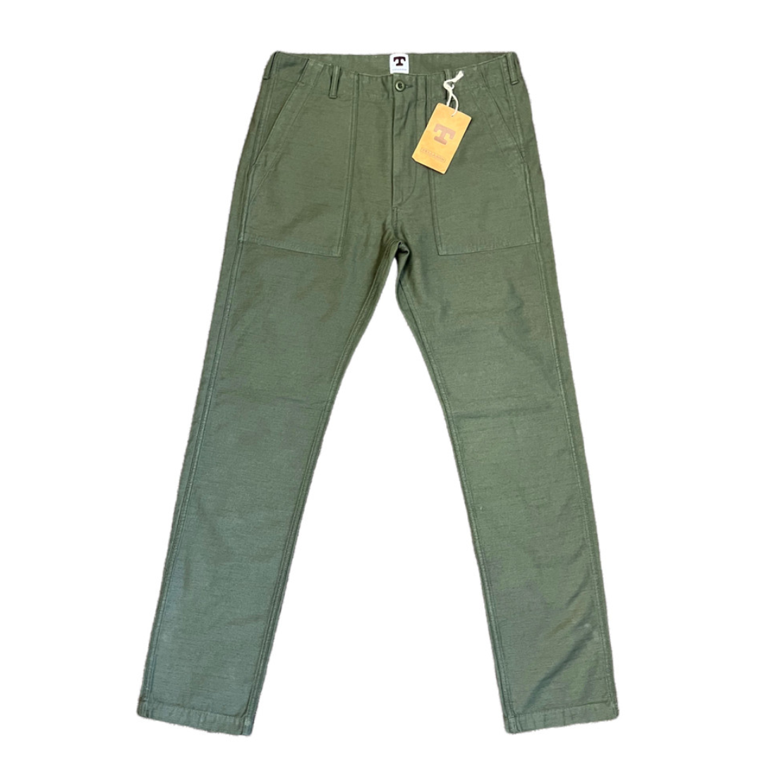 Tellason Fatigue Pant in Olive Sateen