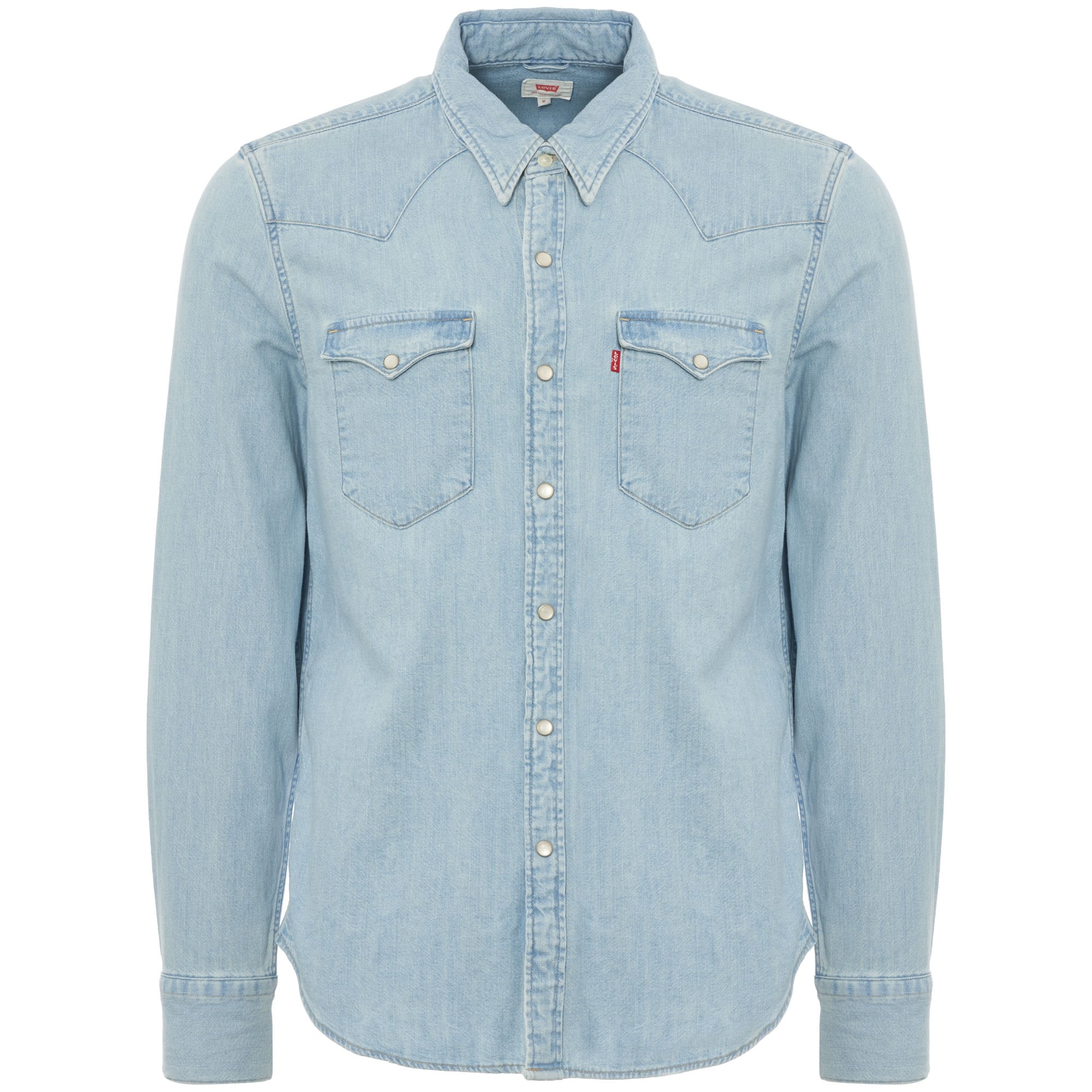 levi's barstow western shirt blue