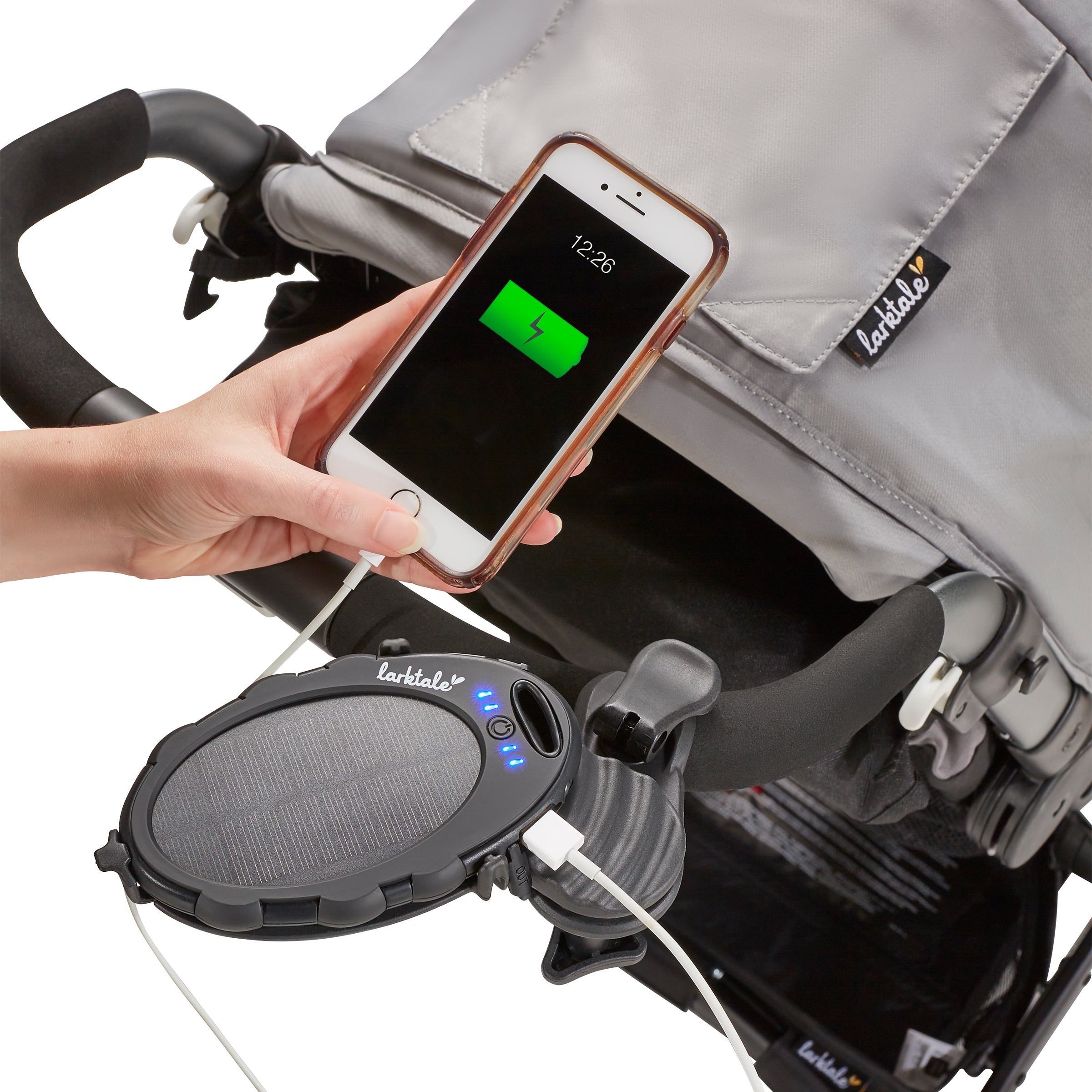 Solar Charger - Fits on strollers, apparel, outdoor gear and more! –  Larktale