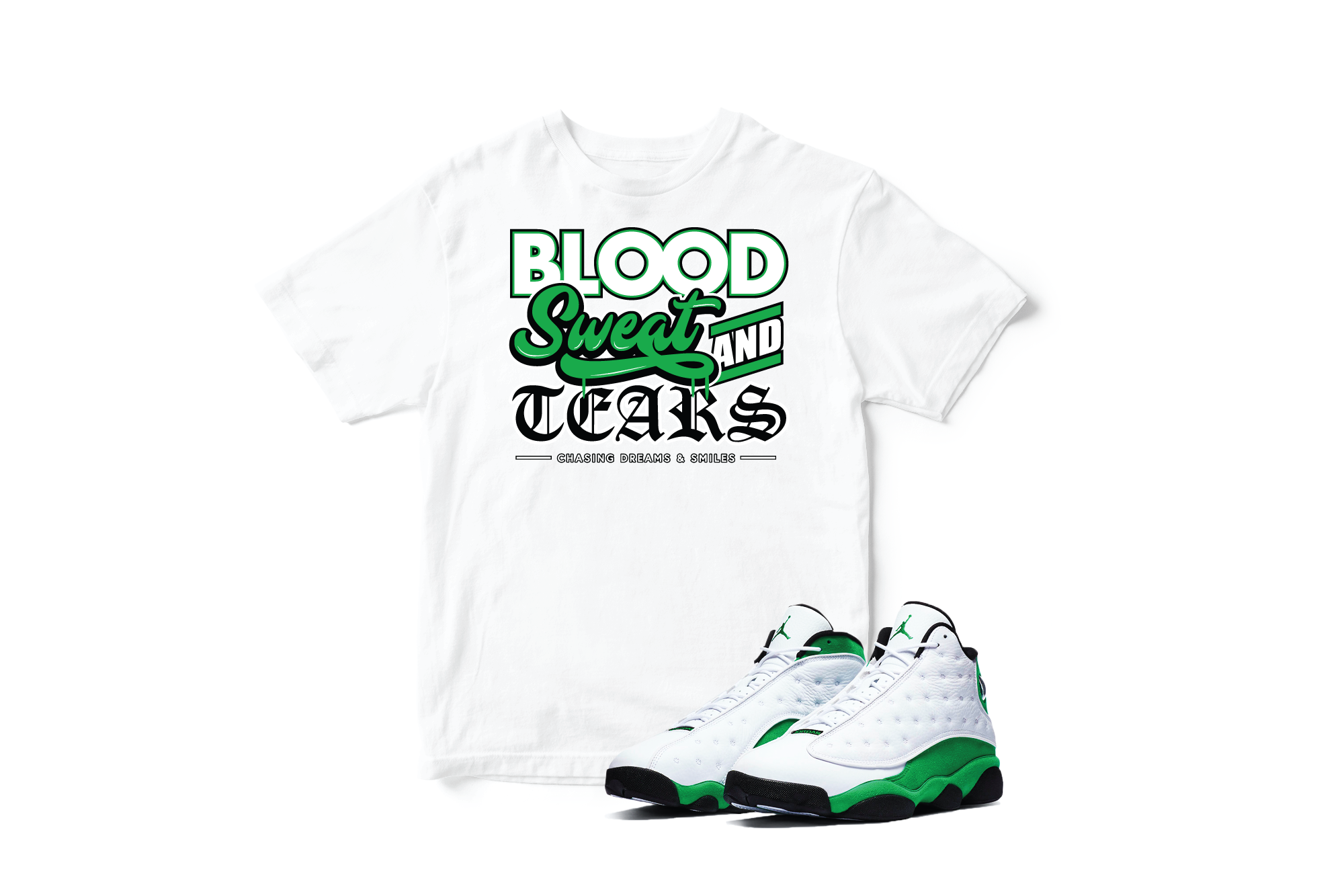 green and white jordan shirt