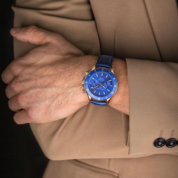 Ascari Rose Gold Blue Men's Premium Watch