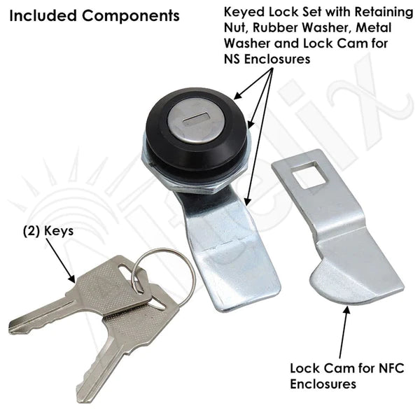 Altelix Keyed Lock Set with Keys for NS/NFC Series Enclosures