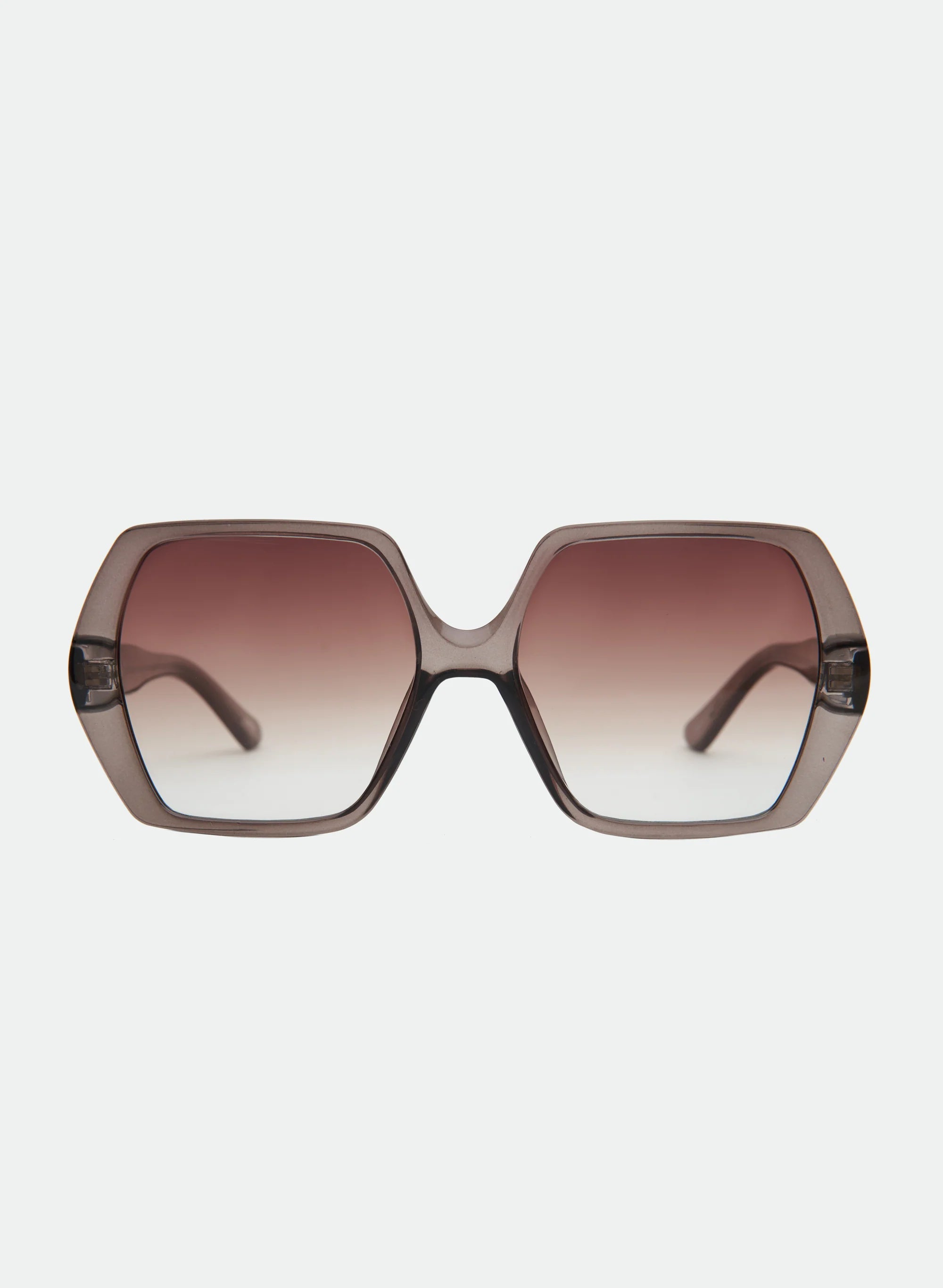 Fleur Trans-Olive Brown Fade Sunglasses