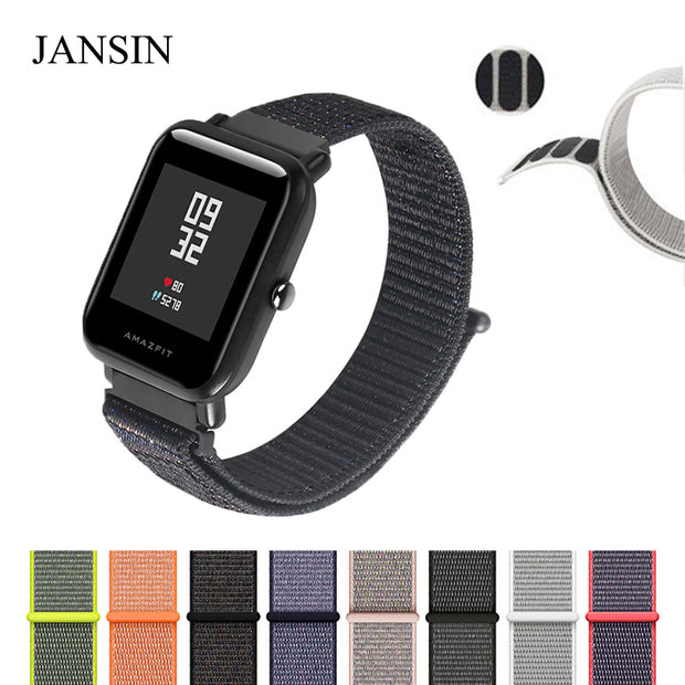 Jansin Magnetic Nylon Sport Strap For Xiaomi Huami Strap Amazfit Bip B Watch Cart