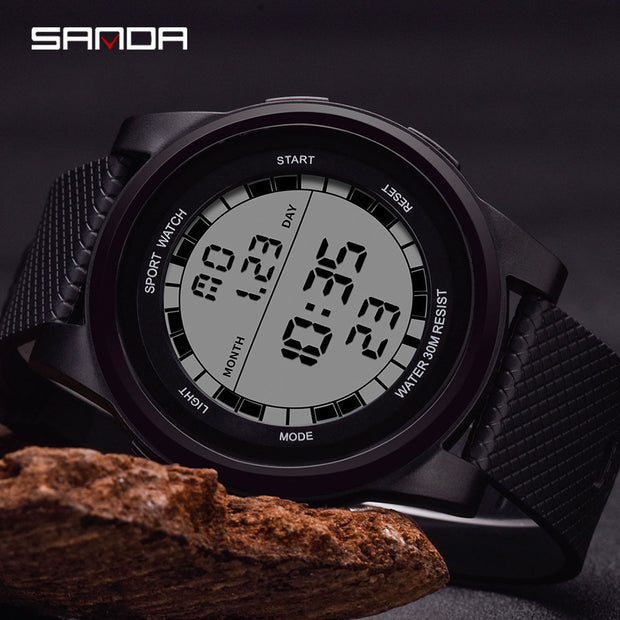 slim waterproof digital watch