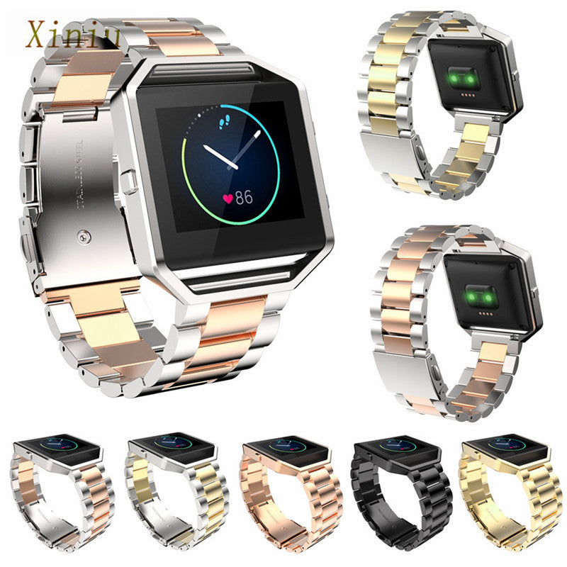 fitbit blaze rose gold strap