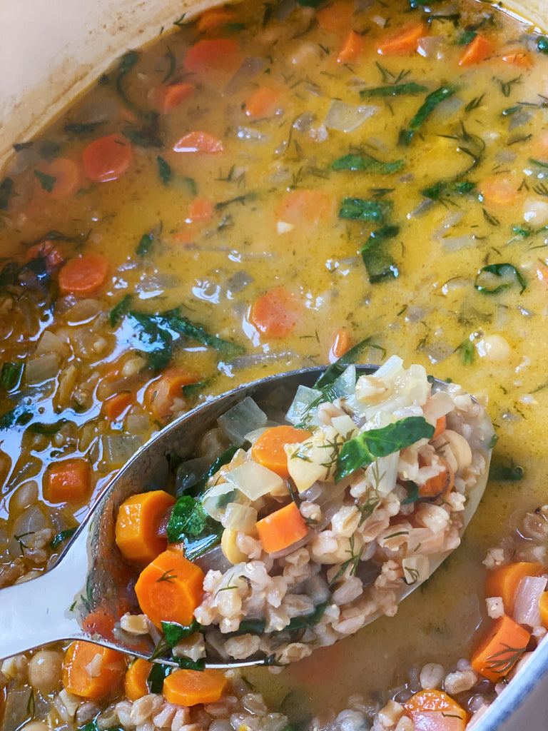 Vegan Avgolemono Soup - Tasty As Fit