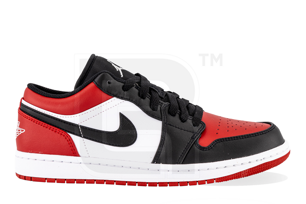 jordan 1 red and black low