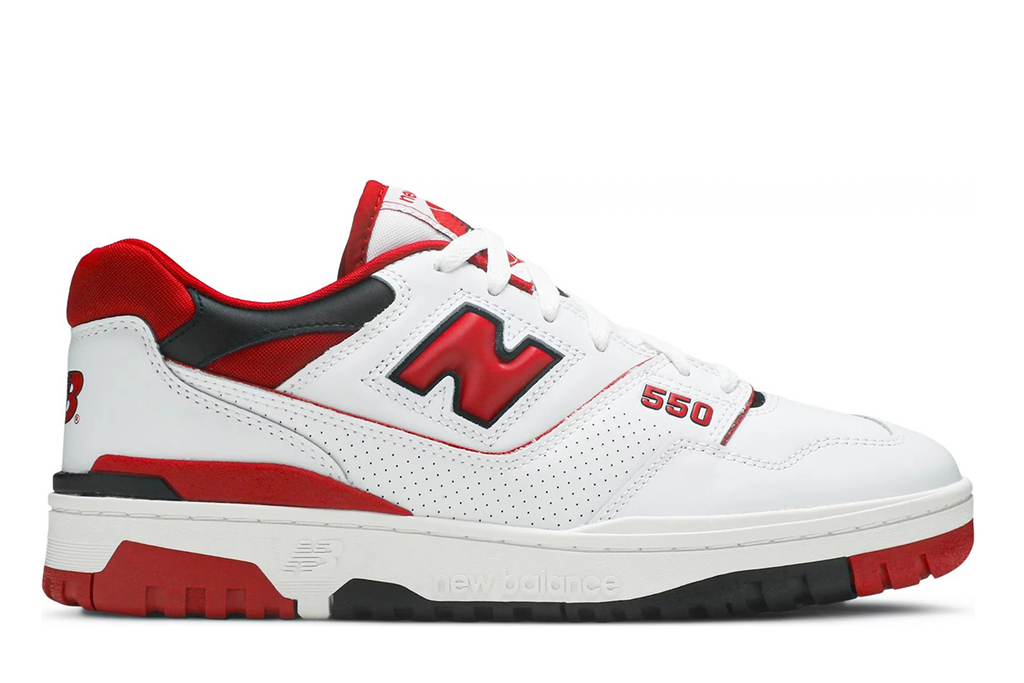 new balance 550 red and black