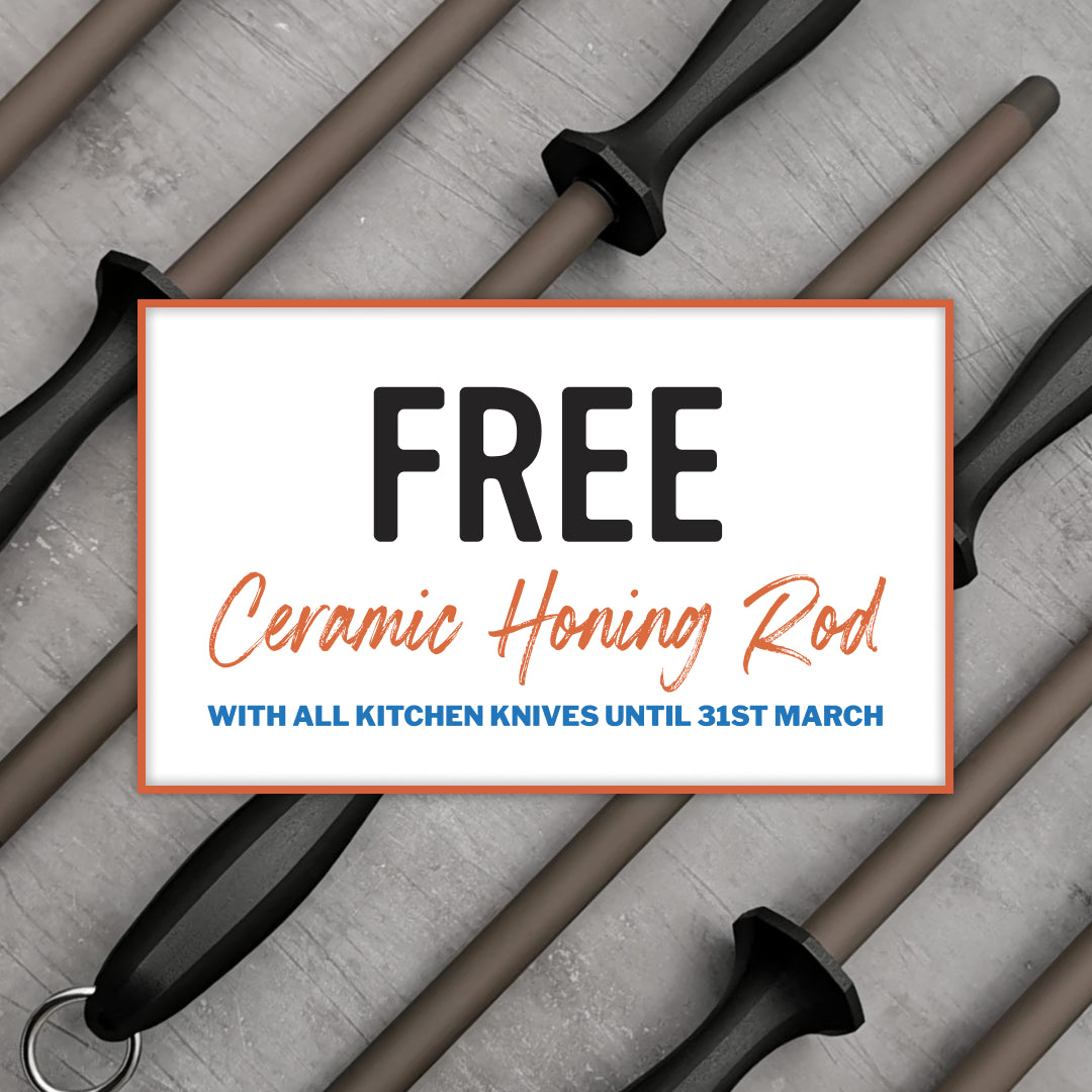 FREE Honing rod promotion graphic