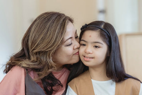 A mother with her daughter