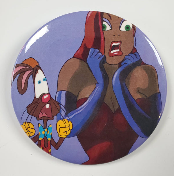 P-P-PLEASE! - Black Roger & Jessica Rabbit portrait art - Original