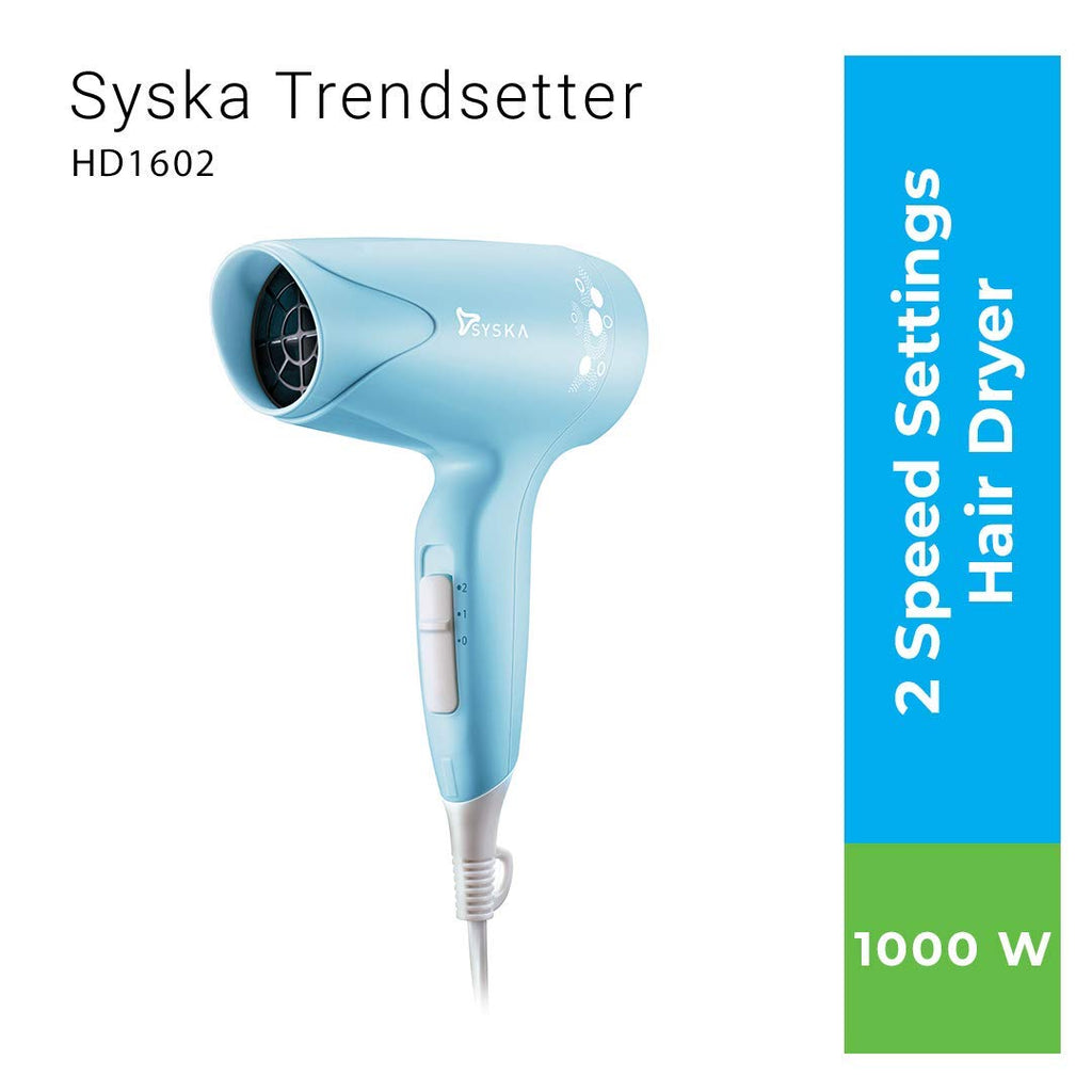 Syska HD 1600 Trendsetter Hair Dryer Teal  DukanDwar