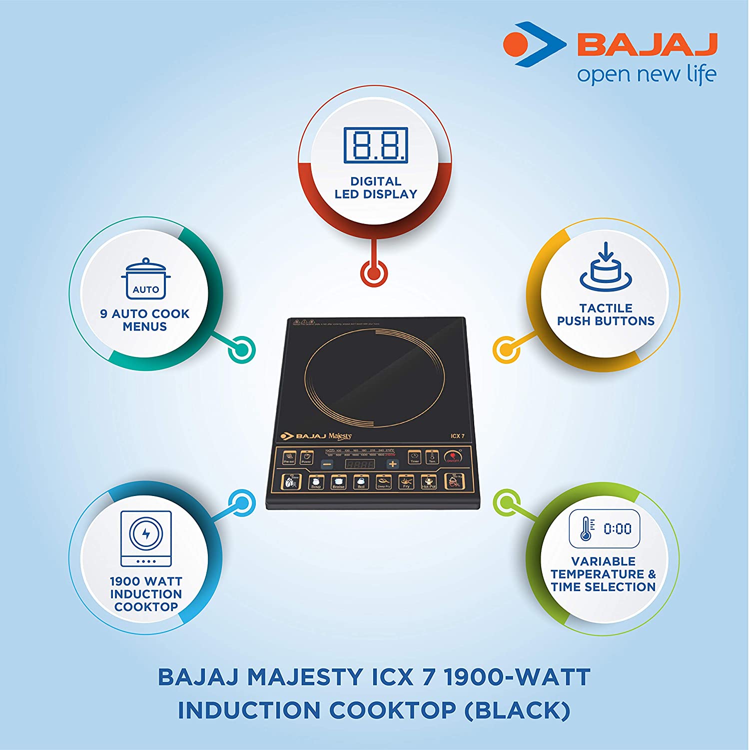 bajaj icx7 induction