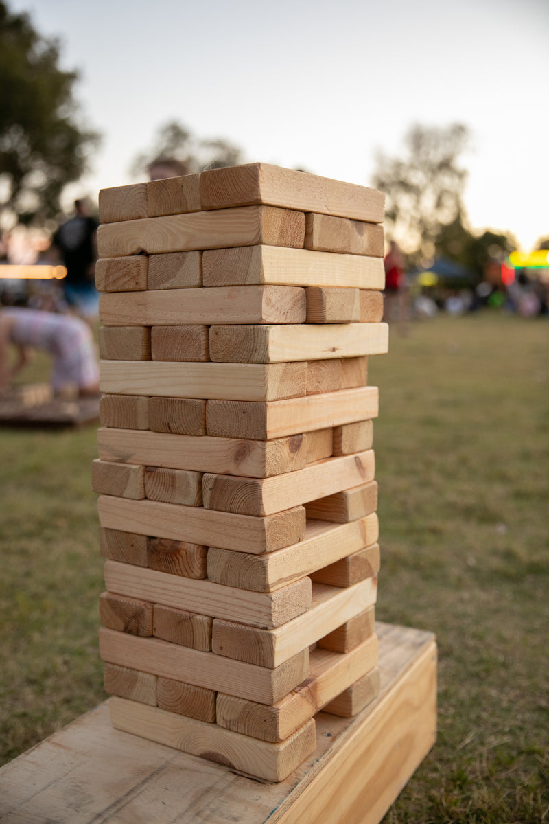 large jenga outdoor game