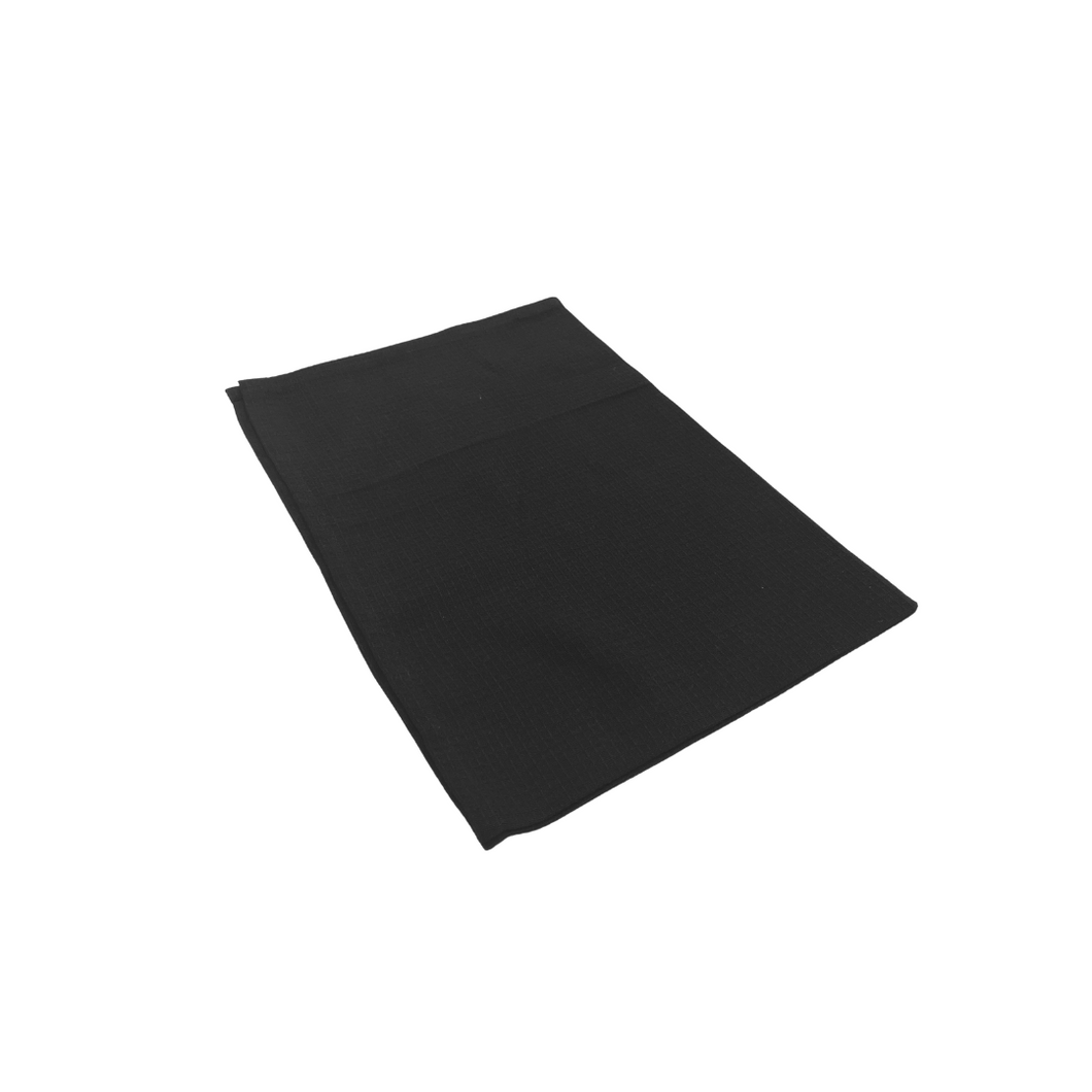Fine Waffle Tea Towel 50x70cm - Black Homewares nz