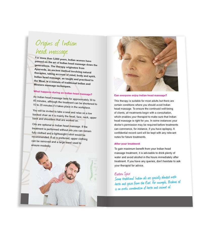 Indian Head Massage Leaflets Fht Members Shop